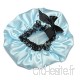 WOVELOT Chapeau De Douche Bain Protection Soin Accessoire Cheveux Bleu - B07K6L37BR